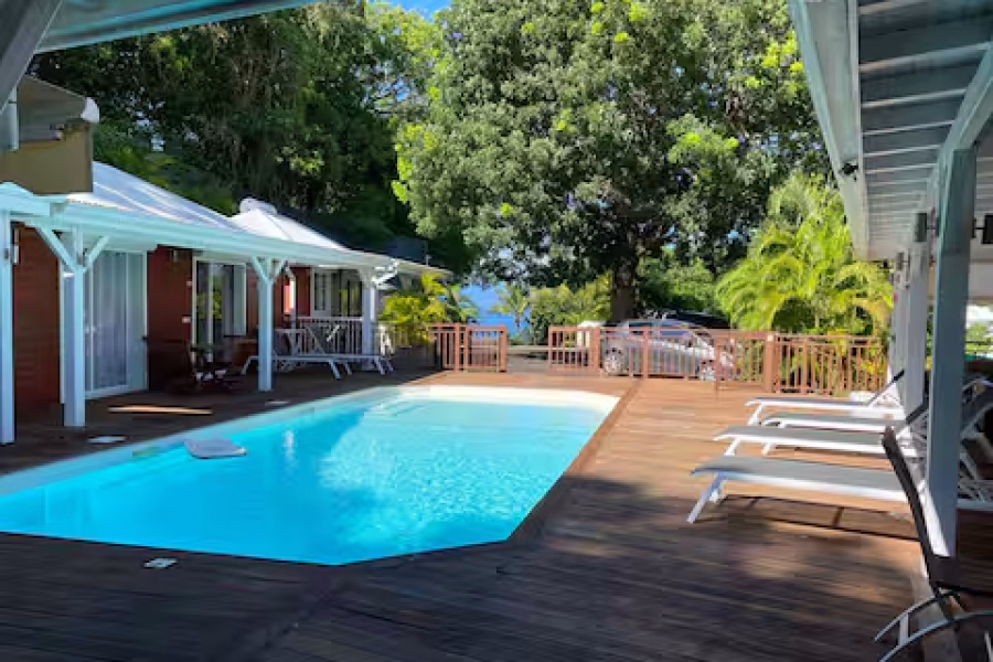 Bungalow pour 6 voyageurs, accès direct plage
