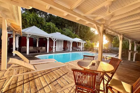 Bungalow Vue mer & accès plage Gosier